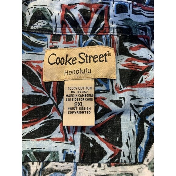 Cooke Street Honolulu Men Size XXL 2XL Aloha Hawaiian Short Sleeve Button EUC - Picture 7 of 7